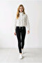 Women's White Black Polka Dot Unlined Gabardine Short Coat Yy101423 - 7