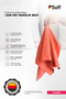 Fuchsie Microfiber Dirt Cleaning Cloth Large Size Wide Surface Sofa and Carpet Cleaning Cloth 70X50 cm Orange - 3