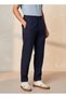 Smart Regular Fit Linen Blend Trousers