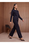 KNIT WIDE LEG BOTTOM - 2