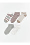 Lcw Dream Ecru Patterned Women's Booties Socks 5-Pack