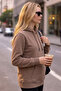 Women's Winter 3-Strand Fleece Hooded Oversize Sweatshirt with Kangaroo Pocket - 6