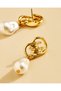 Women Gold Embellished Earrings - 3