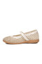 White Orthopedic Sole Banded Girls' Ballerinas 26A49 F