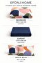 Easy-Iron Duvet Cover Set Double Size Pastel Navy Blue - 3