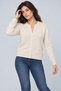 Women's Crew Neck Buttoned Knitwear Cardigan - 2