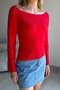 Kayık Yaka Flexible Knitwear Blouse - 6