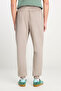 Regular Fit Regular Cut Ribbed Leg Cotton Gray Jogger Trousers - 4