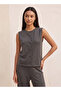 Youth Textured Sleeveless Top with Buttons