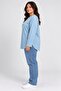 Women's Plus Size Crew Neck Long Sleeve Oval Hem Tunic T-Shirt Spr26Btk992 - 3