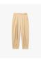 Modal Fabric Pocketed Pleated Barrel Pants - 4