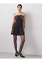 Rochie mini, neagră - 3XL - 2