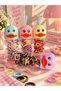 Plush Crown Buckle & Colorful Rubber Buckle & Plush Keychain - 3