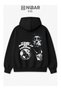 Tony Montana Scarface Designed Unisex 3 Thread Threaded Premium Hooded Sweatshirt