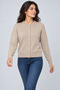 Women's Crew Neck Buttoned Knitwear Cardigan - 2