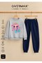 Mermaid Printed Hoodless Sweatshirt Tracksuit Set – Ages 3-12