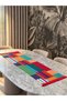 Colorful Geometry Modern Decorative Printed Fringed Runner 1 Piece 40X140Cm (Skscr-55) - 2