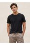Basics Regular Fit Crew Neck Crepe Pique T-shirt