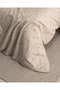 Meka Home Afrodille Double 100% Cotton Ranforce Printed Duvet Cover Set - Beige - 2
