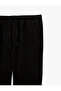 Cotton Gabardine Trousers with Pockets, Elastic Waist and Laces - 6