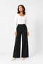 Black Knitwear Trousers with Elastic Waist