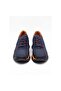 Navy Blue Suede Textile Lace-Up Eva Sole Men's Sneaker Sports Shoes - X2414 - 2