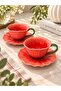 2-Person Petal Orange Coffee Cup Set