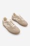 Women's Sneaker Lace-Up Suede Sports Shoes Starse Beige - 5