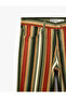 Striped Cotton Straight Denim Trousers - Straight Jeans - 3
