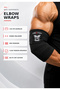 Multi Cable Cuffs Strap + Elbow Wraps Elbow Support 2-Pack - 2