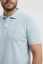 Interview Polo Collar Ribbed Light Blue T-Shirt - 4