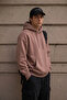 Men's Winter Thick Fleece Lined Soft Textured Hooded Oversize Sweatshirt with Kangaroo Pocket