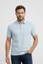 Interview Polo Collar Ribbed Light Blue T-Shirt - 3
