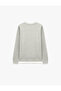 Ribbed Regular Fit Crew Neck Long Sleeve Sweatshirt - 2