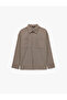 Regular Fit Pocketed Buttoned Classic Collar Plaid Long Sleeve Shirt