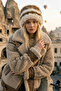 Knitted Natural Fur Women's Hat