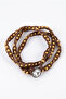Nubuk Leather Metal Ball-Filled Bracelet - 3