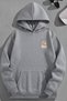 Unisex 3 Thread Cotton Gray Exodus Loose Fit Sweatshirt Hoodie - 2