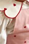 Heart Embroidered Girls' Jumpsuit Pink - 5