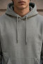 Men's Winter Thick Fleece Lined Soft Textured Hooded Oversize Sweatshirt with Kangaroo Pocket - 7