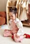 Heart Embroidered Girls' Jumpsuit Pink - 8