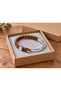 Orsavio Honeybraid Brown Leather Men's Bracelet - Silver Tone Metal Braid - 2
