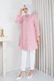 Women's Collar Detail Ruffled Yoke Shirt - 4