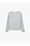 Regular Fit Long Sleeve Crew Neck Basic Sweatshirt - 2