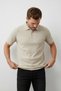 Interview Polo Neck Ribbed Beige T-Shirt - 4