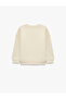 Star Printed Crew Neck Long Sleeve Embroidered Sweatshirt - 2