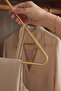 Gold Triangle Metal Clothes Hanger - 5
