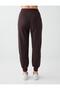 Acı Kahve High Waist Skinny Leg Jogger Pants with Pockets - 7