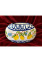 Limon Desenli Yassı Vazo
