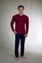 Men's Interlock Pajama Set with Pockets and Patches - 4